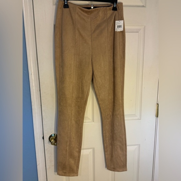Blank NYC‎ Faux Suede Skinny Leggings With Zippers Size 30 NWT - Picture 1 of 12